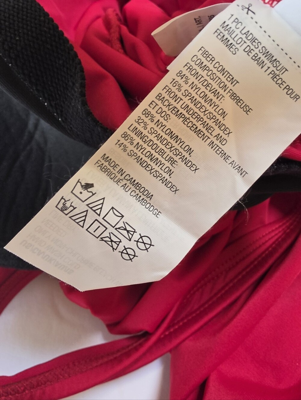 Miradonna Miraclesuit NEW Red Ruched Sz 18 Faux Wrap 1PC Tummy Control Swimsuit - Picture 14 of 15